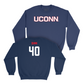 Navy Baseball UConn Crewneck Small / Braden Quinn | #40