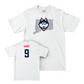 White Football Bleed Blue Comfort Colors Tee Small / Langston Hardy | #9
