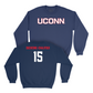 Navy Women's Ice Hockey UConn Crewneck Small / Meghane Duchesne-Chalifoux | #15