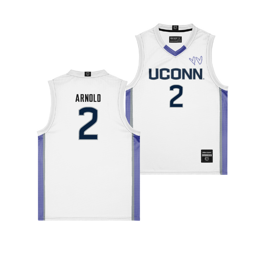 UConn White/Purple Basketball Jersey - Kamorea Arnold | #2