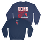 UConn Men's Basketball Hoops Navy Crew  - Isaiah Abraham