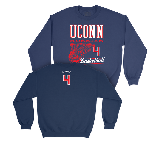 UConn Men's Basketball Hoops Navy Crew  - Isaiah Abraham