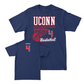 UConn Men's Basketball Hoops Navy Tee  - Isaiah Abraham