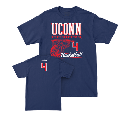 UConn Men's Basketball Hoops Navy Tee  - Isaiah Abraham