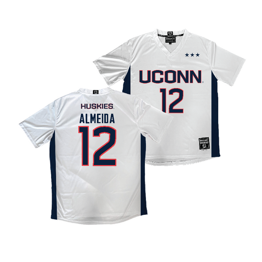 UConn Men's Soccer White Jersey - Lucas Almeida