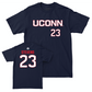 Legacy Collection: UConn Women's Basketball Navy Sideline Tee - Azura Stevens | #23