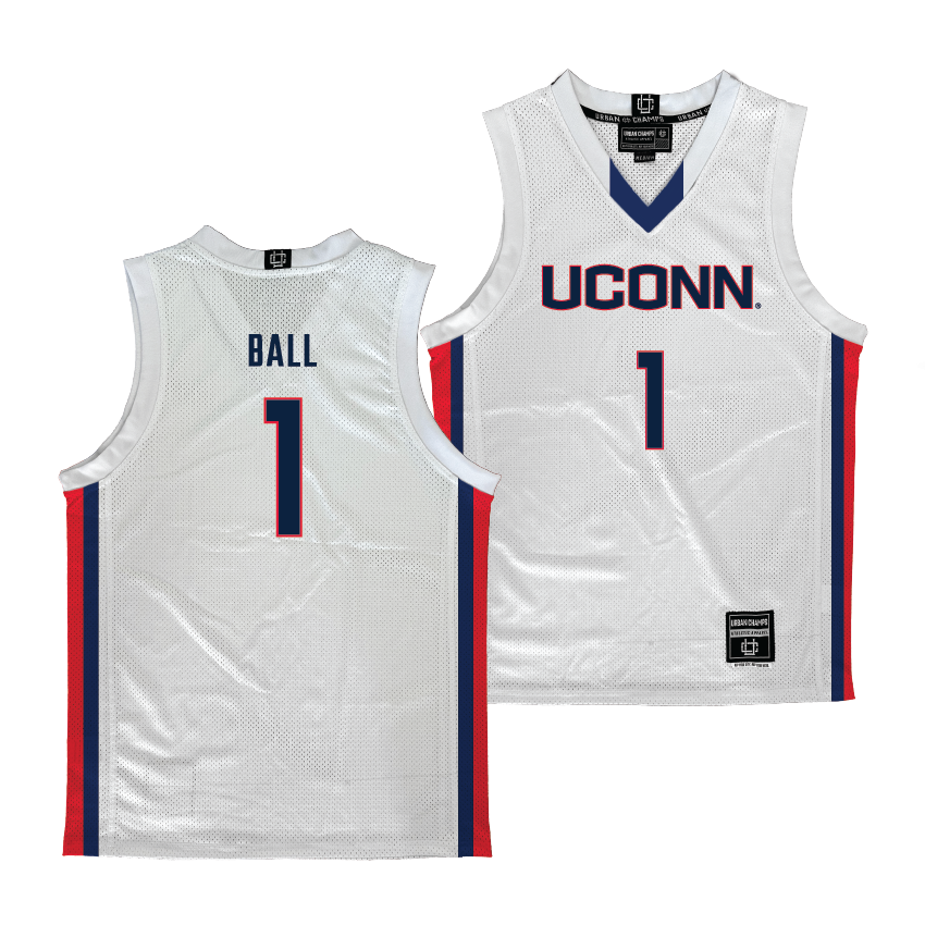UConn Men's Basketball White Jersey - Solo Ball | #1