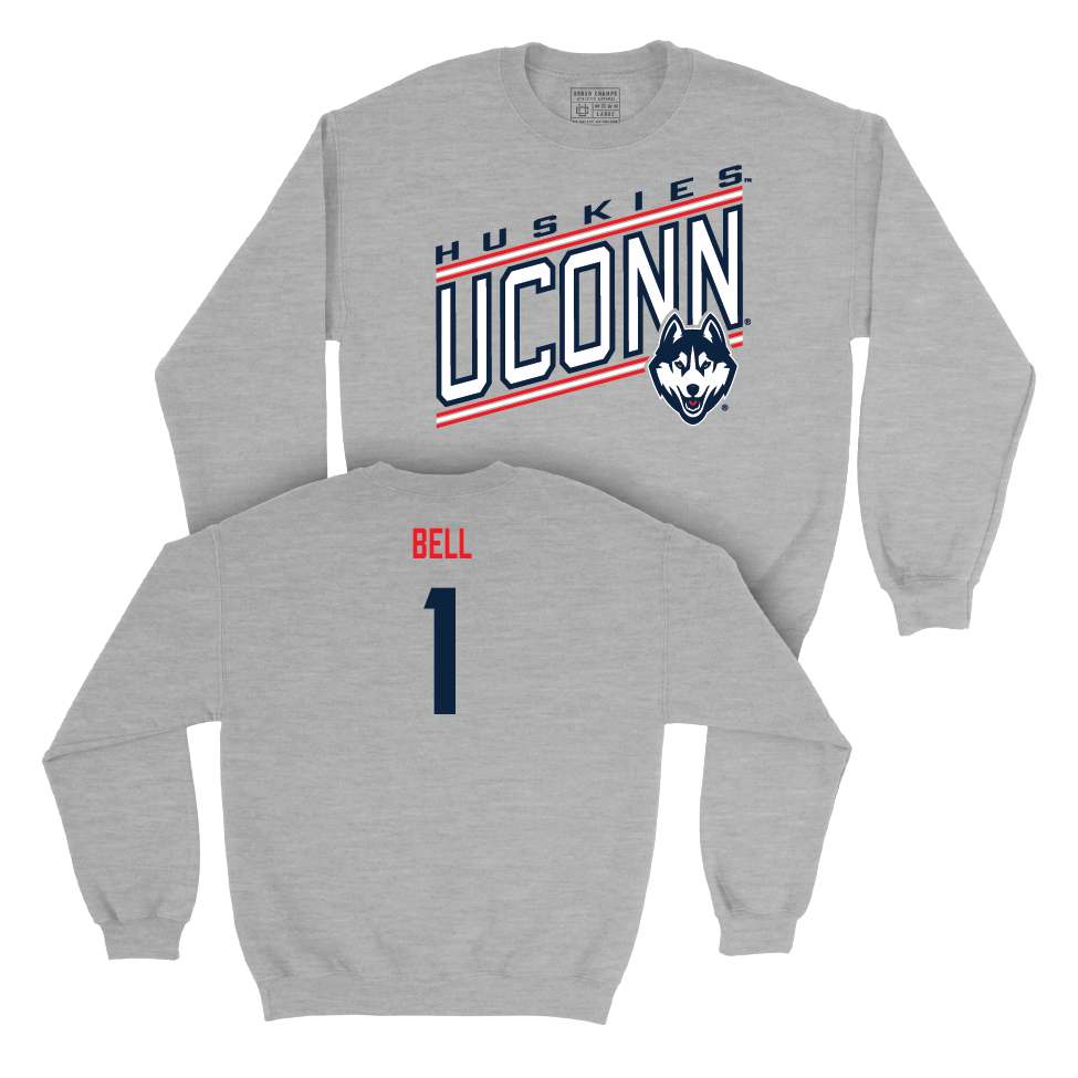 Sport Grey Football Vintage Crewneck  - Skyler Bell