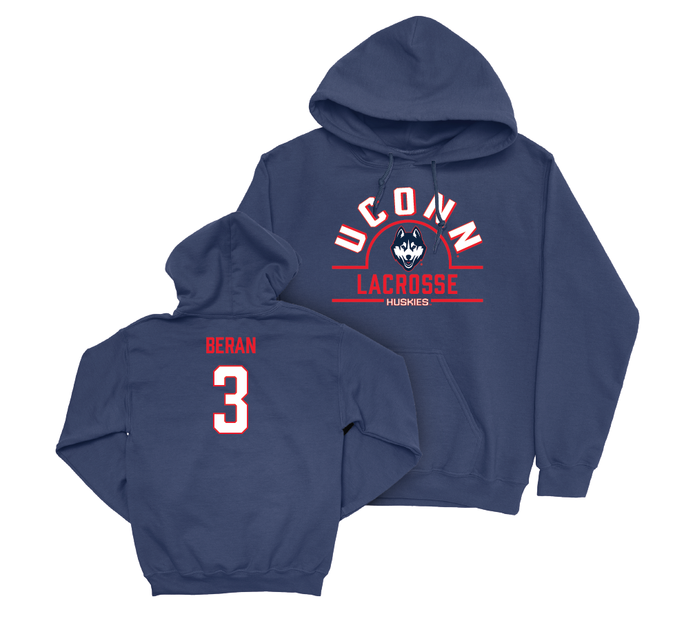 UConn Women's Lacrosse Arch Navy Hoodie  - Abigail Beran