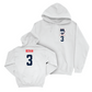 UConn Women's Lacrosse Logo White Hoodie  - Abigail Beran