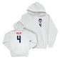 UConn Baseball Logo White Hoodie  - Sam Biller
