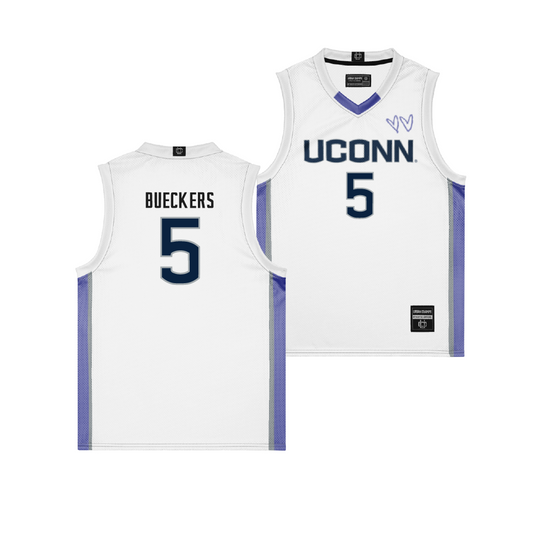 UConn White/Purple Basketball Jersey - Paige Bueckers | #5