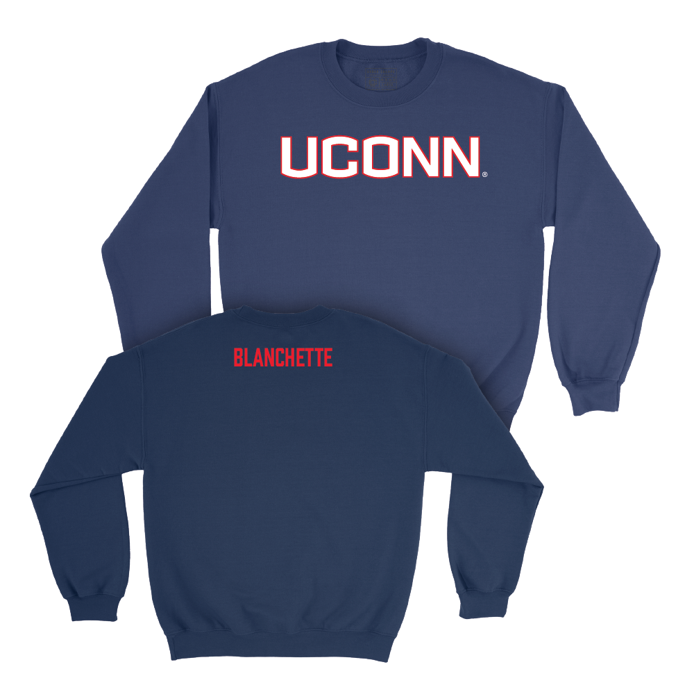 Navy Men's Golf UConn Crewneck  - Caden Blanchette