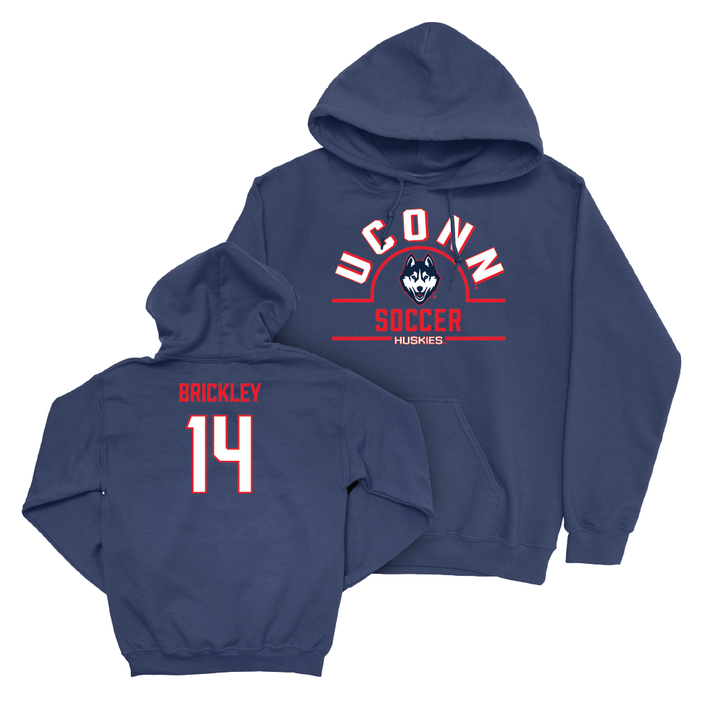 UConn Men's Soccer Arch Navy Hoodie   - Robert Brickley