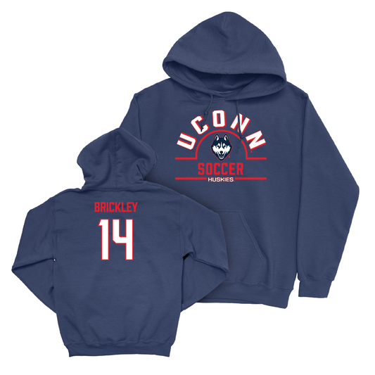 UConn Men's Soccer Arch Navy Hoodie   - Robert Brickley