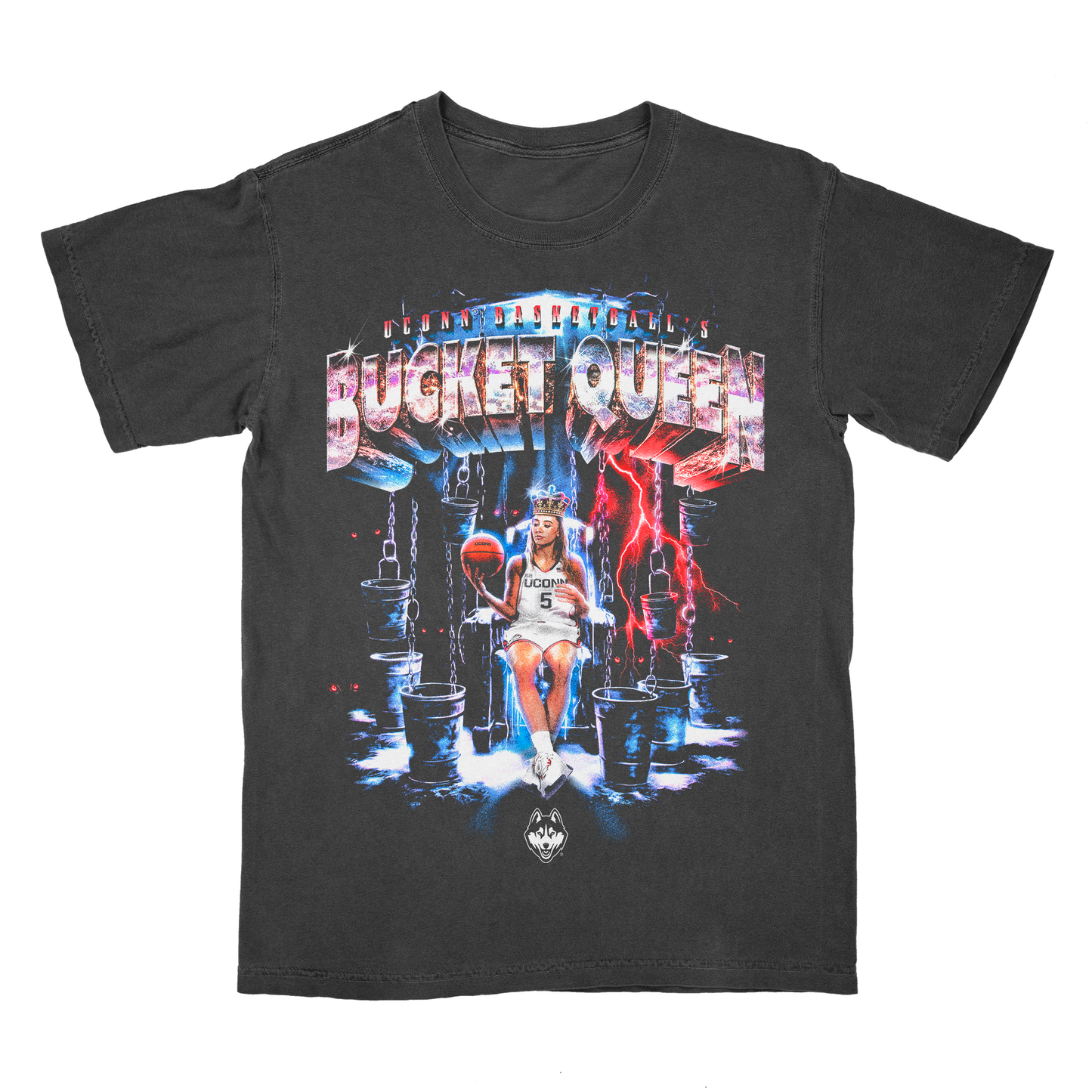 EXCLUSIVE RELEASE: Paige Bueckers Bucket Queen Black Tee