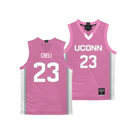 UConn Pink Women's Basketball Jersey   - Morgan Cheli