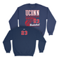 UConn Women's Basketball Hoops Navy Crew   - Morgan Cheli