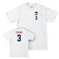 UConn Women's Basketball Logo White Comfort Colors Tee - Aaliyah Edwards | #3 Small