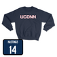 Navy Softball UConn Crewneck Medium / Alexis Hastings | #14