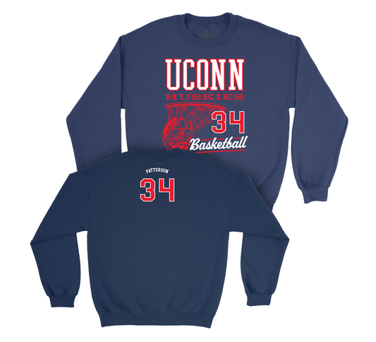 UConn Women's Basketball Hoops Navy Crew - Ayanna Patterson | #34 Small