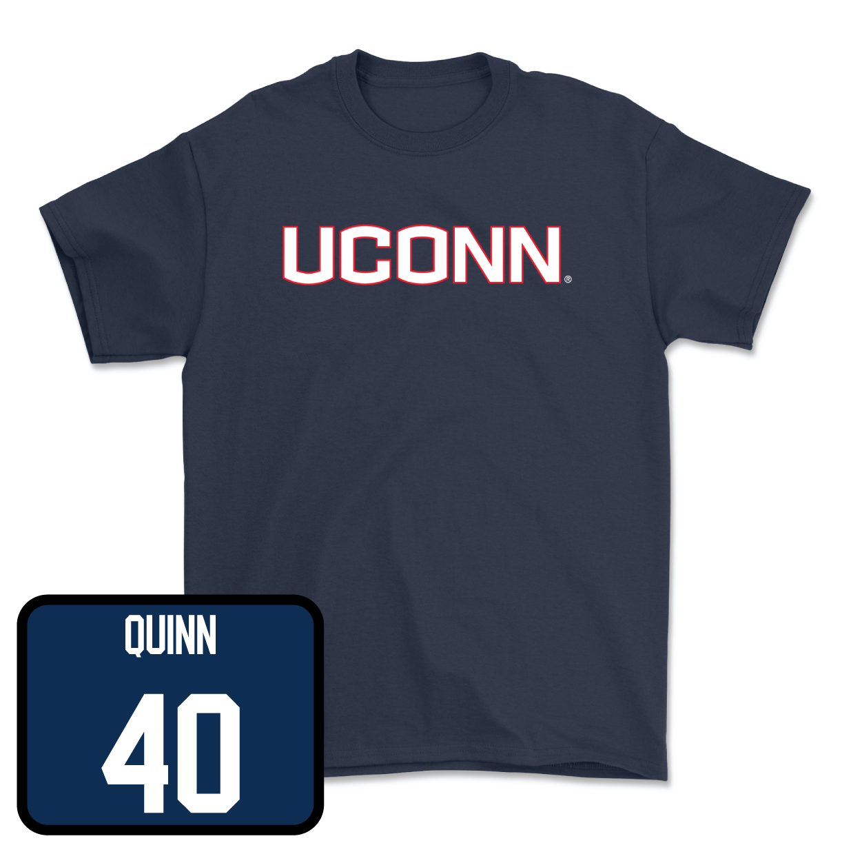 Navy Baseball UConn Tee Medium / Braden Quinn | #40