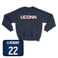 Navy Women's Soccer UConn Crewneck Large / Cara Elmendorf | #22
