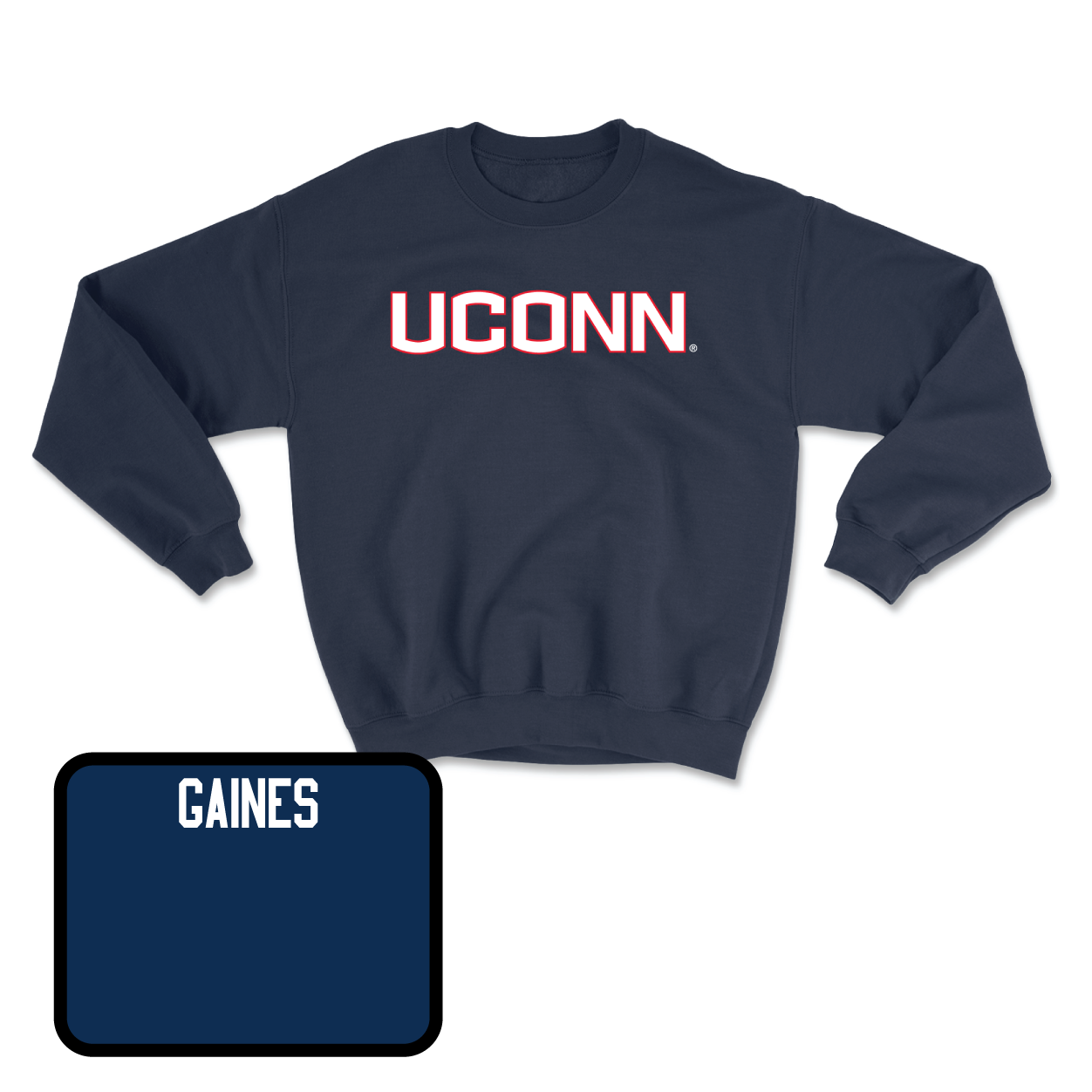 Navy Men's Track & Field UConn Crewneck Small / Carl Gaines | #