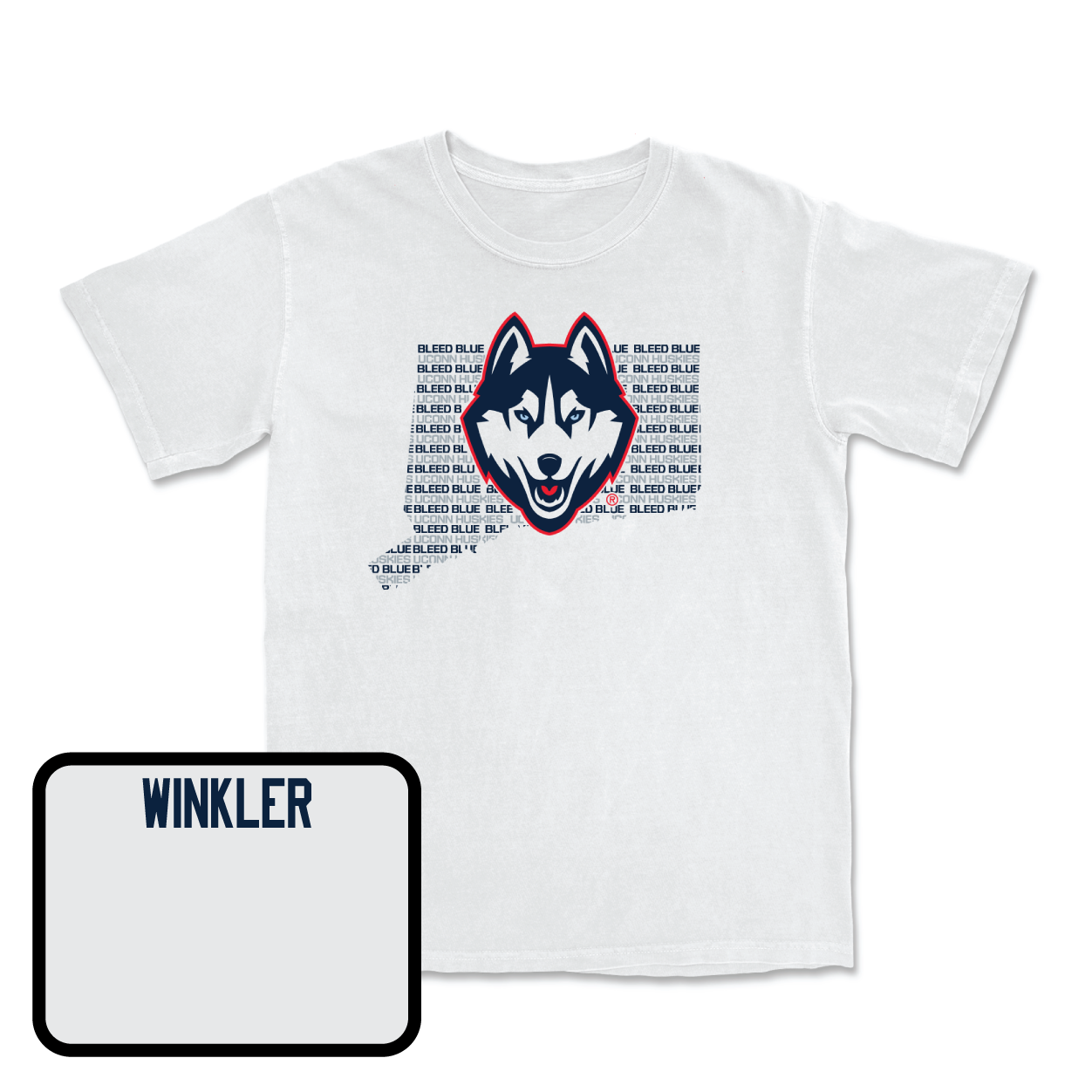White Men's Track & Field Bleed Blue Comfort Colors Tee Youth Small / Colin Winkler | #