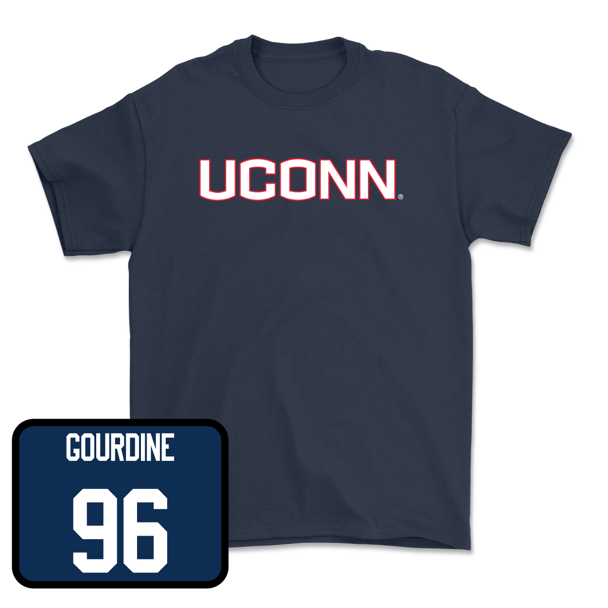 Navy Football UConn Tee Youth Large / Dal'mont Gourdine | #96