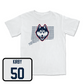 White Baseball Bleed Blue Comfort Colors Tee Small / Devin Kirby | #50