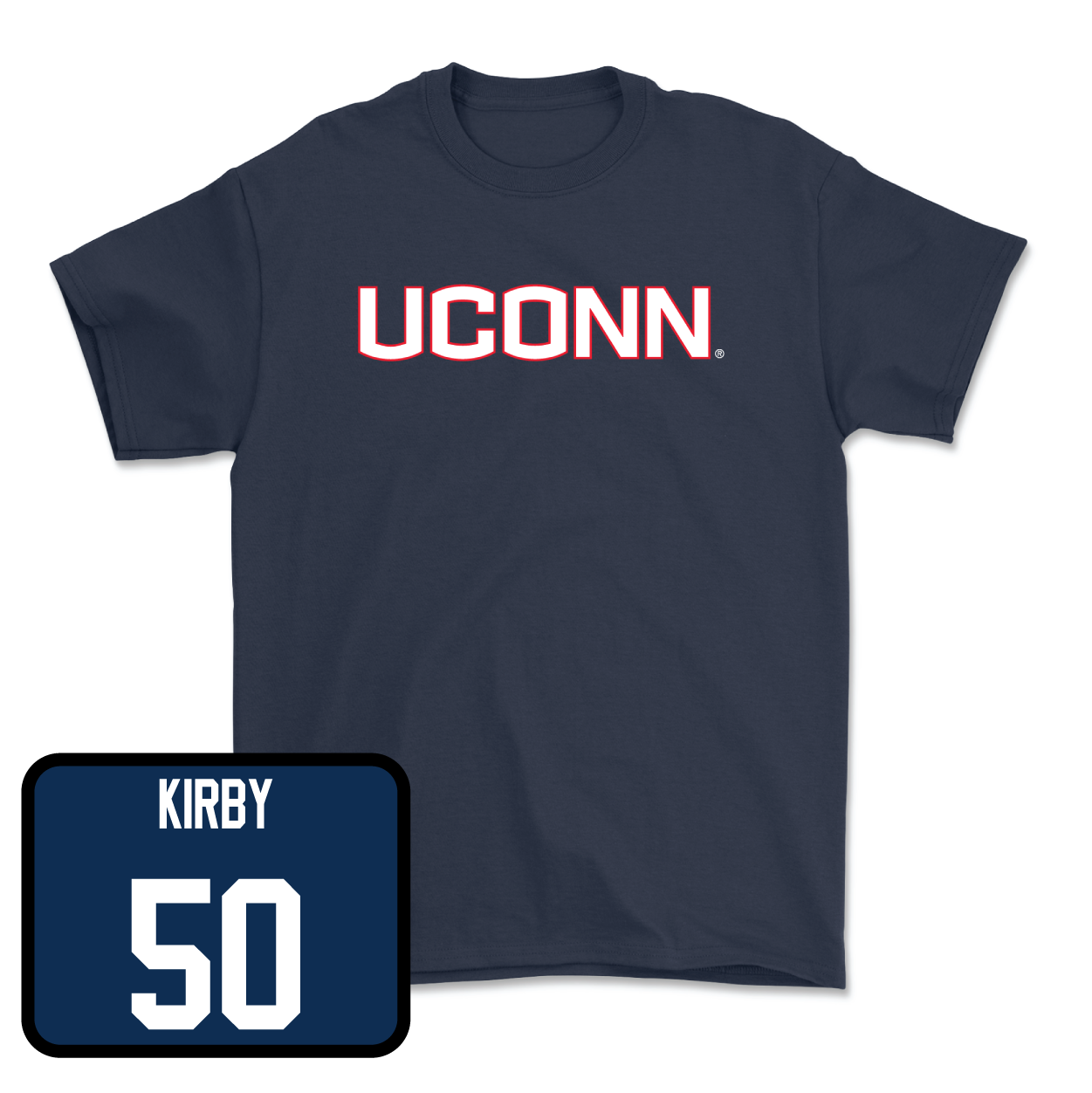 Navy Baseball UConn Tee Small / Devin Kirby | #50