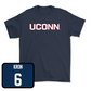 Navy Baseball UConn Tee Small / Drew Kron | #6