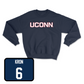 Navy Baseball UConn Crewneck X-Large / Drew Kron | #6