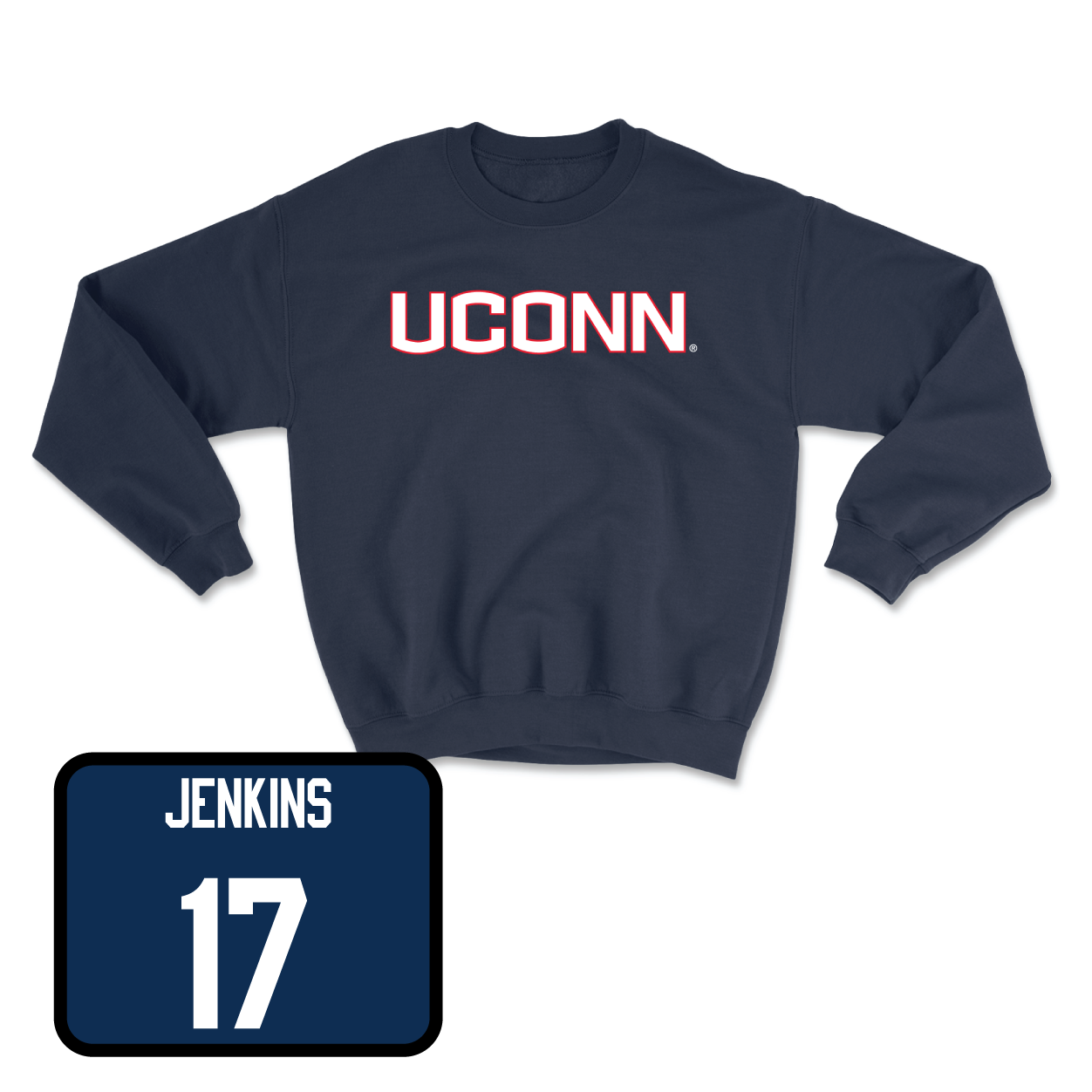Navy Softball UConn Crewneck Medium / Grace Jenkins | #17