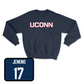 Navy Softball UConn Crewneck Youth Medium / Grace Jenkins | #17