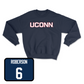 Navy Men's Ice Hockey UConn Crewneck Small / Hudson Schandor | #22
