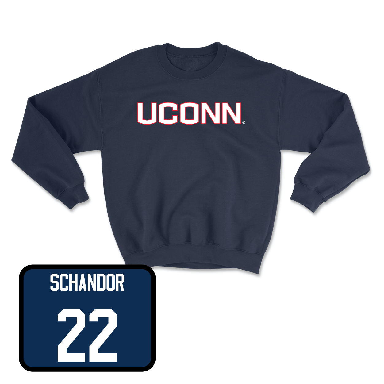 Navy Men's Ice Hockey UConn Crewneck Medium / Hudson Schandor | #22