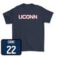 Navy Baseball UConn Tee Medium / Ian Cooke | #22