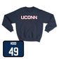 Navy Baseball UConn Crewneck Small / JJ Hood | #49