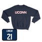 Navy Women's Soccer UConn Crewneck Small / Julia Loncar | #21