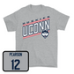 Sport Grey Men's Ice Hockey Vintage Tee Youth Large / Justin Pearson | #12