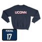 Navy Men's Ice Hockey UConn Crewneck Small / Jake Percival | #17