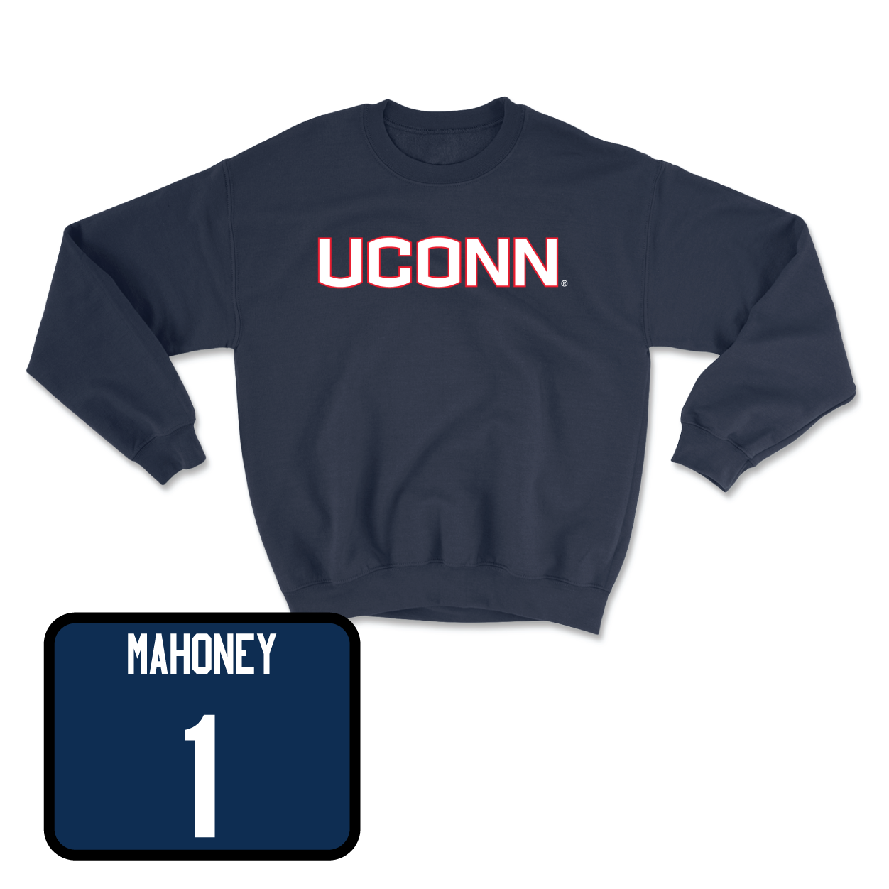 Navy Women's Soccer UConn Crewneck Medium / Kaitlyn Mahoney | #1