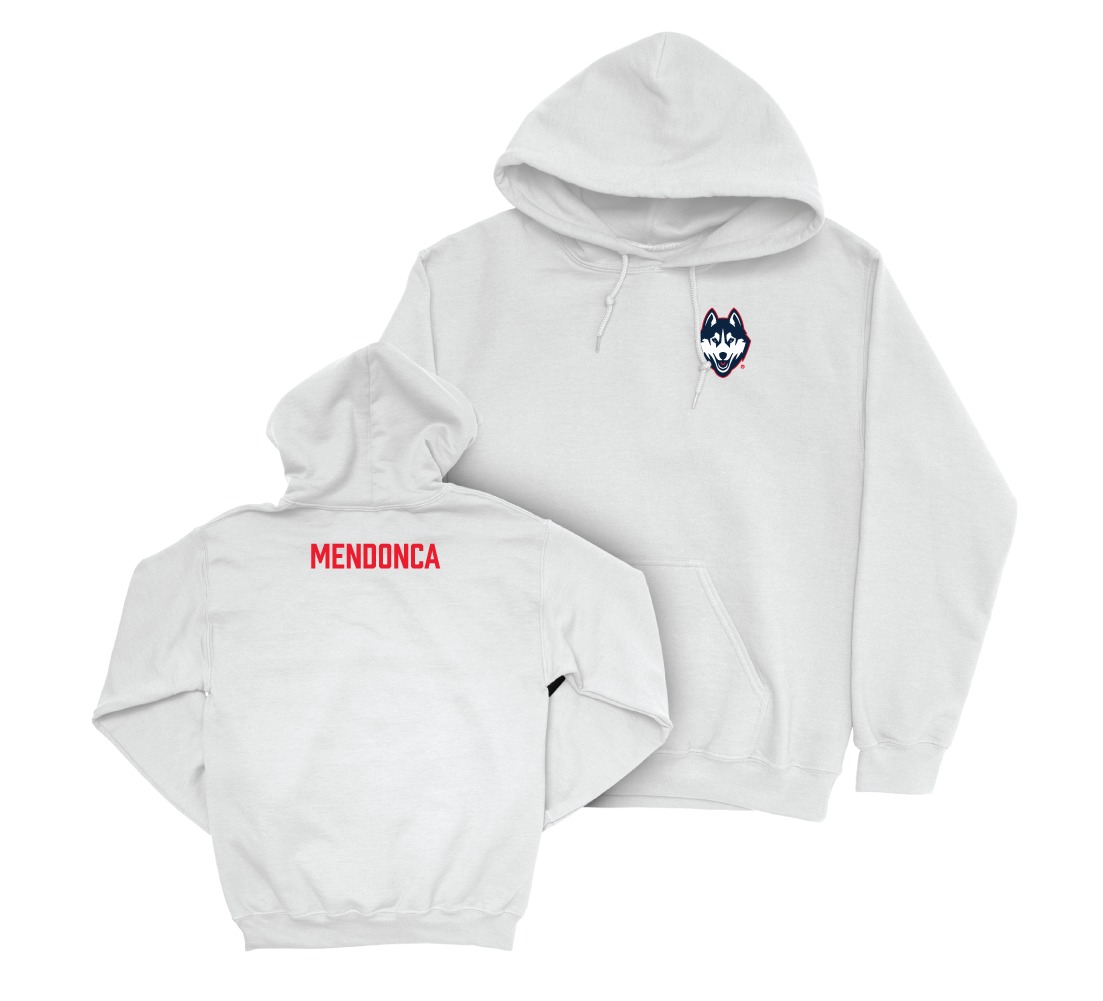 UConn Women's Swim & Dive Logo White Hoodie - Kayla Mendonca Small