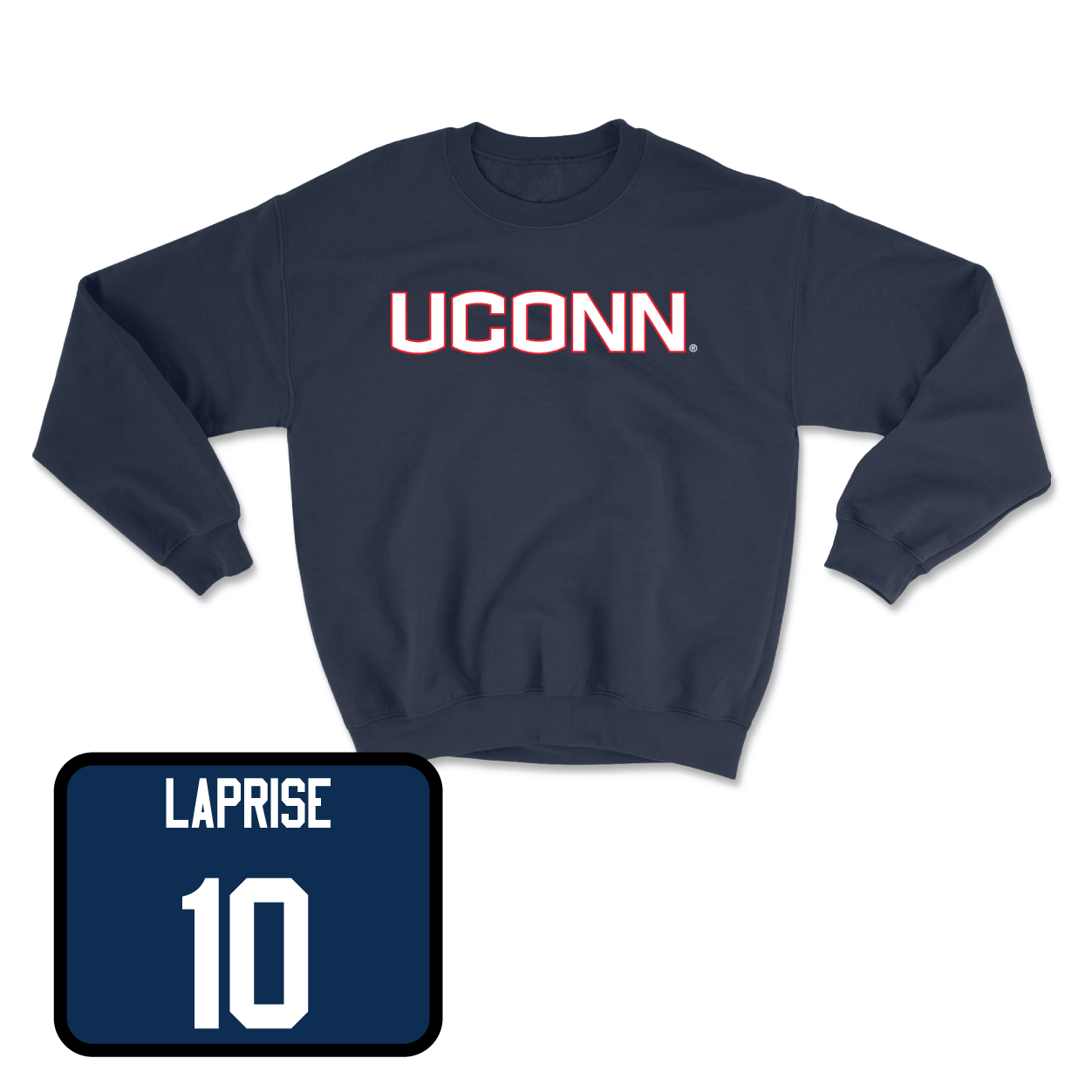 Navy Women's Lacrosse UConn Crewneck Youth Medium / Lia LaPrise | #10
