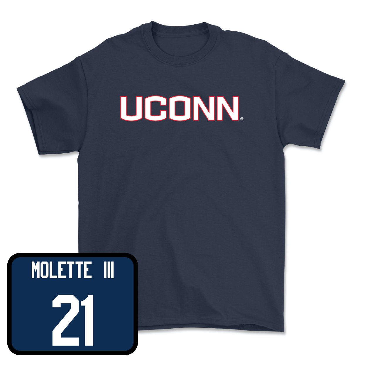 Navy Football UConn Tee Medium / Lee Molette III | #21
