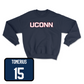 Navy Men's Soccer UConn Crewneck Medium / Nicolas Tomerius | #15