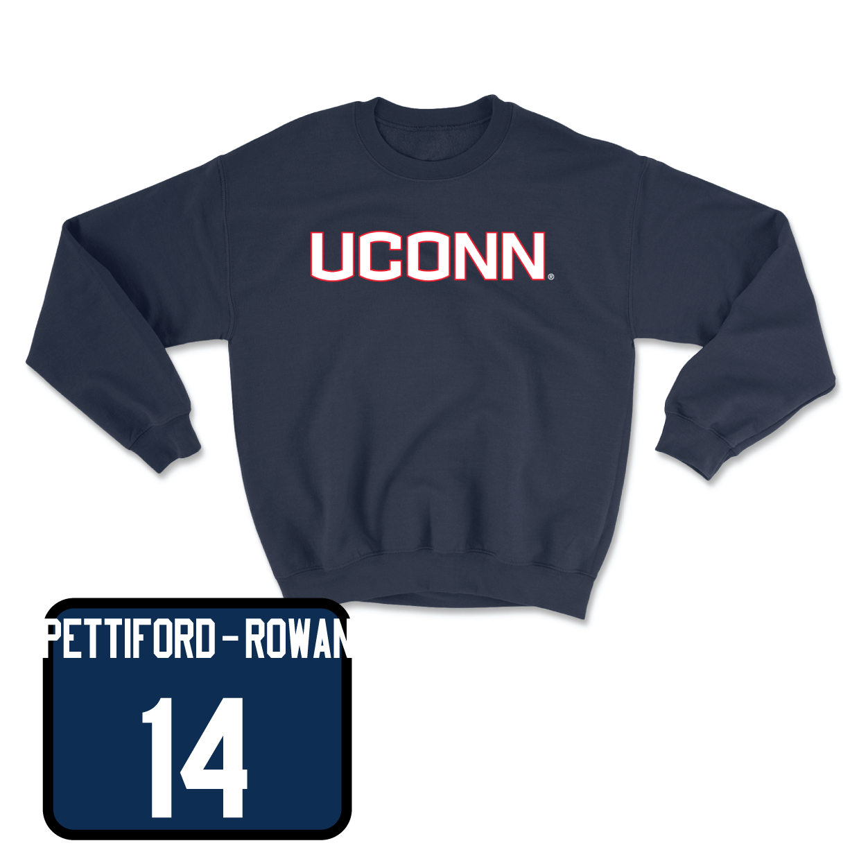 Navy Women's Soccer UConn Crewneck Small / Peyton Pettiford-Rowan | #14