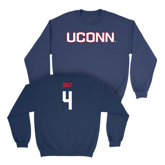 Navy Women's Lacrosse UConn Crewneck - Riley Daly Small